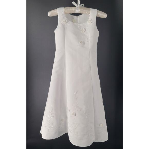 Cinderella Other - Cinderella embroidered & beaded flower girl party dress white Size 7 wedding